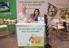 Alberto Castro and Maria Rubio from Natavoavocado, the Australia based company that cuts avocado in pieces with a 10 day shelf life in partnership with growers Agro Gonzamex.